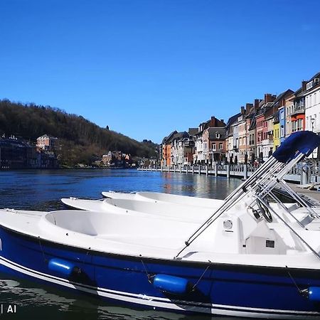 Vue Sur Meuse Avec Jacuzzi Et Sauna Exterieur. Yvoir Екстериор снимка