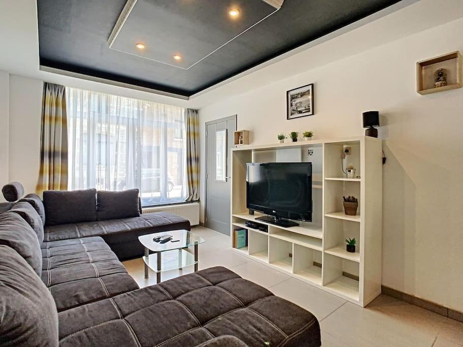 Vue Sur Meuse Avec Jacuzzi Et Sauna Exterieur. Yvoir Екстериор снимка
